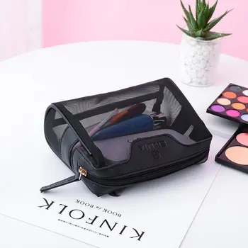 

The New Mesh Cosmetic Bag Hollow Small Number Clutch