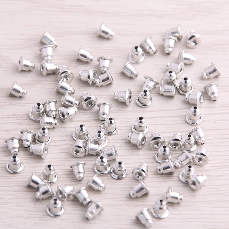 

SWEET BELL 600pcs 5*3mm 6 Color Earring Back Plug Cap Nail Accessories Anti-allergic Anti-inflammatory DIY Jewelry Accessories