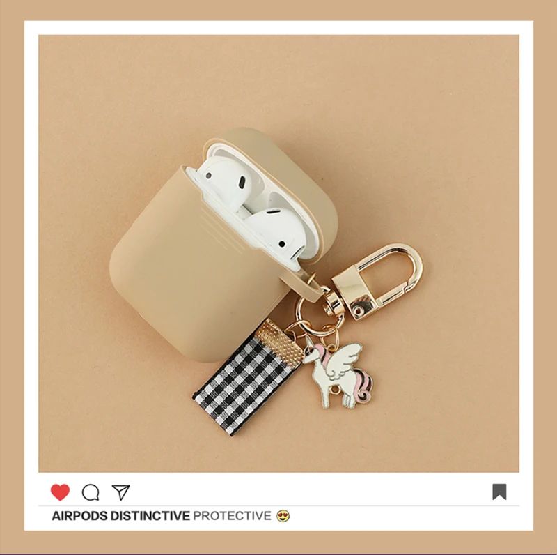 Цветной чехол, защитный чехол для airpods, милая собака, беспроводной Чехол для гарнитуры Bluetooth для Apple, силиконовый чехол для наушников
