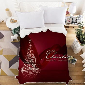 

Home Textile Christmas Design Blanket 3D Creative Pattern Print Blanket Modern Home Bed Set Bedroom Decoration For All Seasons