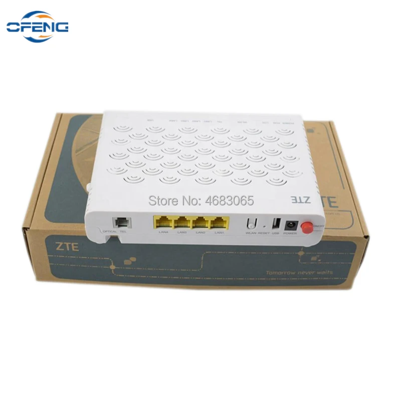 

Original New F460 V5 ZTE EPON Modem 4FE + Wireless Wifi +USB +TEL English Firmware SIP FTTH Fiber Optical Terminal ONT ONU