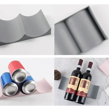 

5 pcs Water Bottle Organizer Kitchen Display Mat Wine Holder for Pantry