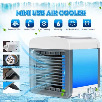 

Portable Mini Air Conditioner USB Fan Convenient Humidifier Purifies Personal Space Air Cooler Cooling for Home Office