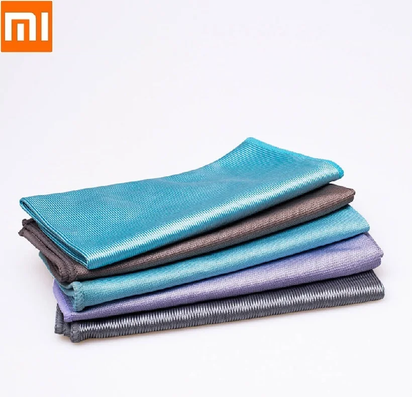 Полотенце из микрофибры Xiaomi 5 шт./упаковка чистящая ткань для кухни 40*40 см