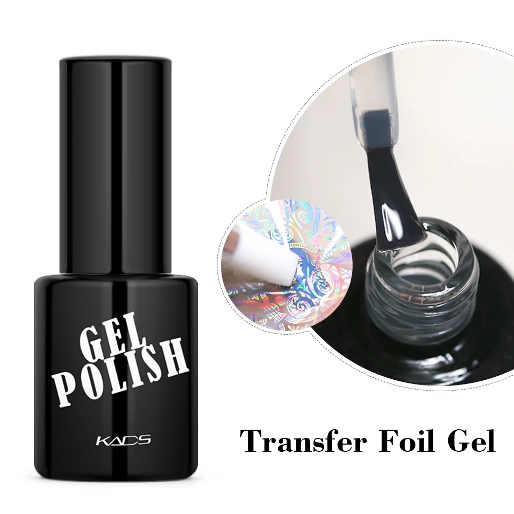 

KADS Transfer Foil Nail Gel Polish 9.5ml Manicure Nail Art Design UV LED Gel Nail Polish Lacquer Varnish for Nails Art Stickers