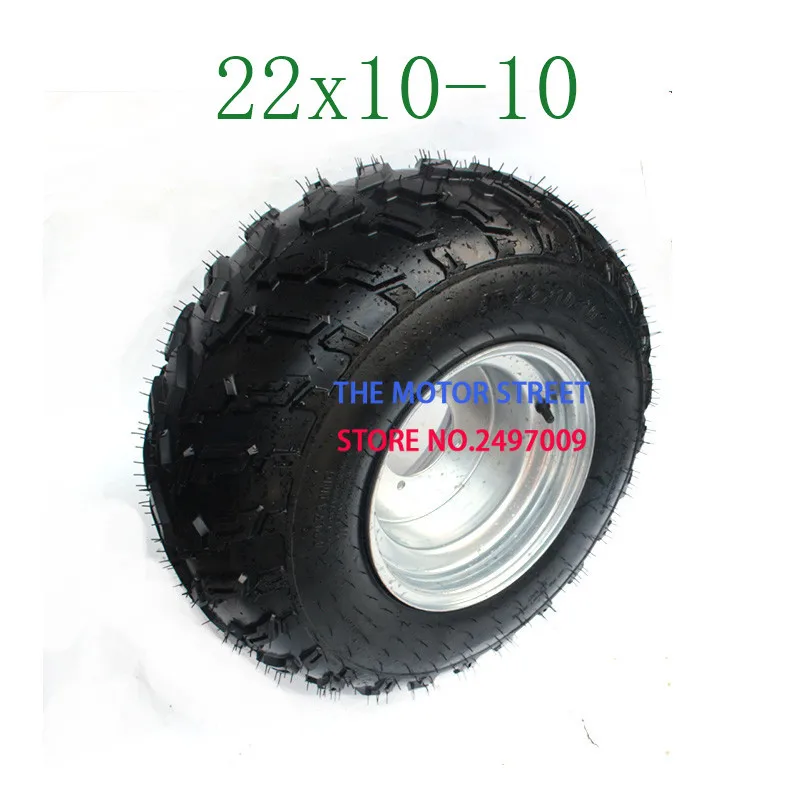 Картинг детская коляска ATV UTV 22X10-10 дюймов бескамерное колесо шин с ступица из алюминиевого сплава