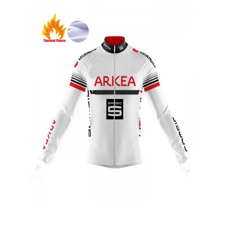 Новинка, ARKEA, зимняя одежда для велоспорта, команда ropa ciclismo invierno, с длинным рукавом, для велоспорта, Джерси, комбинезон, штаны, зимняя флисовая велосипедная форма