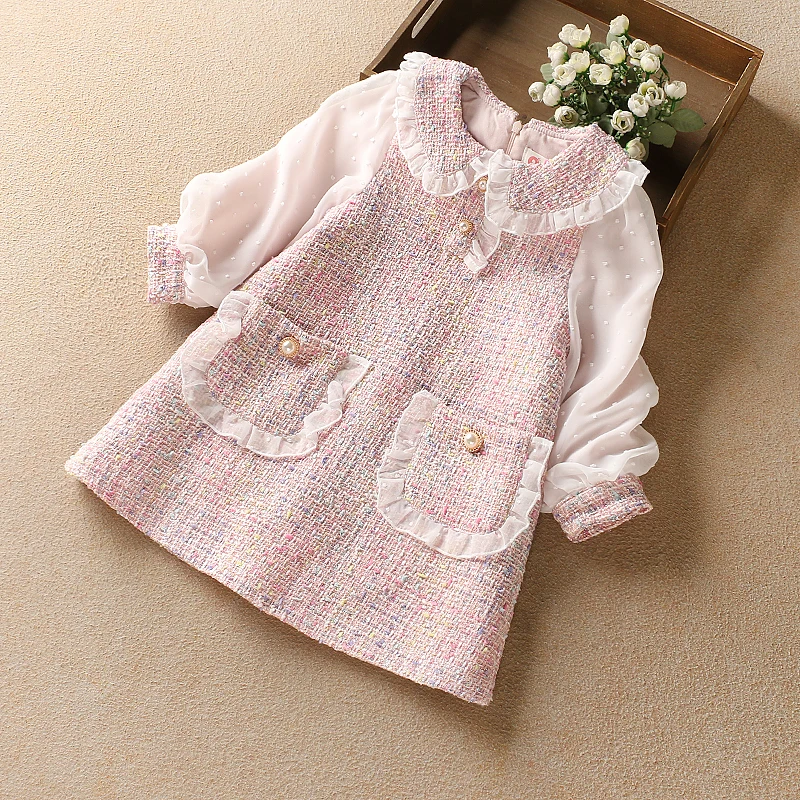 Baby Girls Dresses Spring Autumn Puffle Sleeve Kids Princess Clothes for 6 8 10 12 Years kids clothes princess costume girls dress