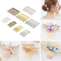 10pcs 5/10 Teeth DIY Metal Hair Comb Claw Hairpins (Silver/Gold/Bronze)  For Wedding Jewelry Making Findings Components Comb 1