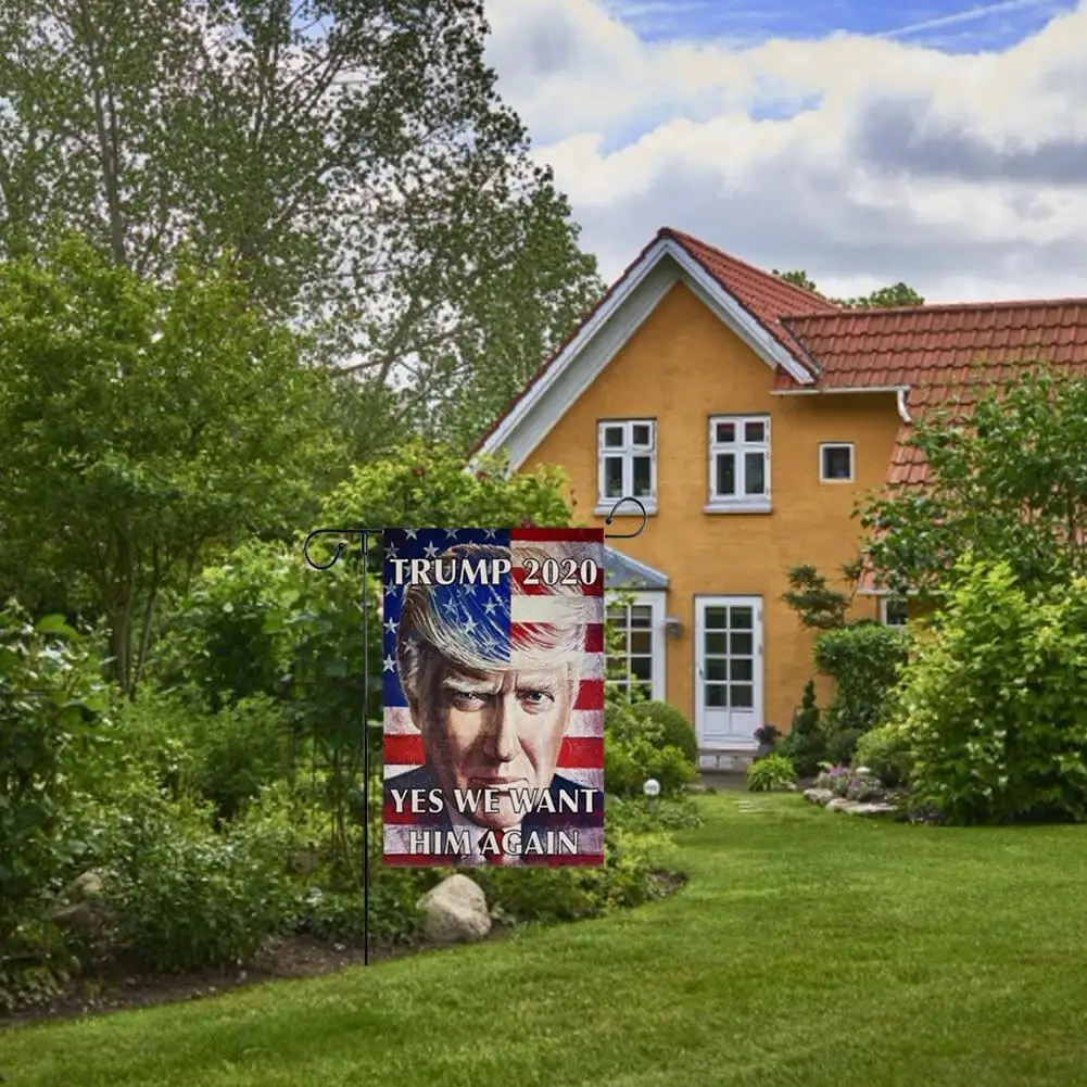 Садовый флаг для домашнего двора, декоративный 12X18 дюймов, поддерживающий американскую предвыборную компанию года, домашний декоративный козырь
