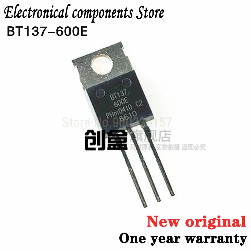 100% новый оригинальный один год гарантии 10 шт. BT137-600E BT137-220 triac 8A/600V | Электроника