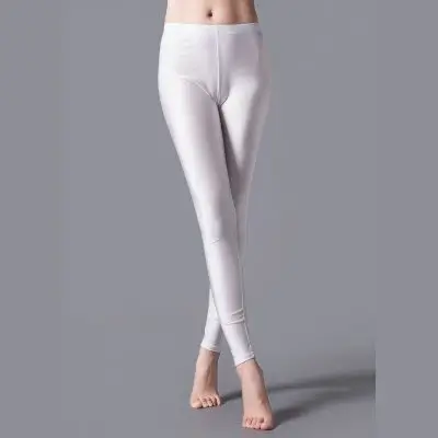 Women Shiny Pant Leggings Hot Selling Leggings Solid Color Fluorescent Spandex Elasticity Casual Trousers Shinny Legging — view 6