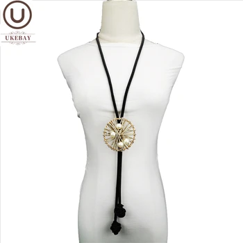 

UKEBAY New Gold Pendant Necklaces Women Pearl Accessories Handmade Luxury Jewelry Gothic Style Long Strange Necklaces Wholesale