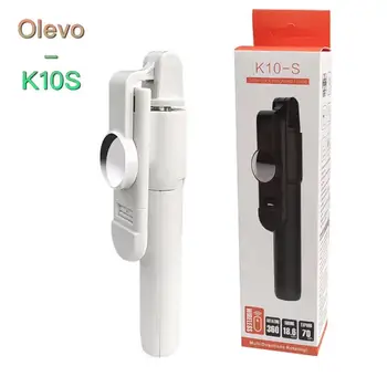 

Olevo All in 1 Selfie Stick K10S with LED taking photos Videos Rotatable Solid Tripod Expandable with Bluetooth Remote Control