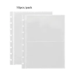 Sharkbang – pochettes de recharge PP, trou en forme de champignon, 3/5/6/7/8 pouces, classeurs, Index de feuilles en vrac, sacs de rangement, Page d'albums photos Kpop, 10 pièces/paquet 