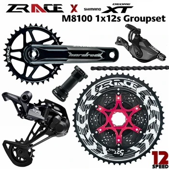 

Deore XT M8000, SL-M8100-R + RD-M8100-SGS + ZRACE HARDROCK Crankset + ZRACE ALPHA Cassette + ZRACE Chain - 1x12s 5kit Groupset