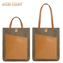 ACECOAT моющаяся сумка для ноутбука из крафт-бумаги, сумка для ноутбука, Повседневная модная сумка для путешествий