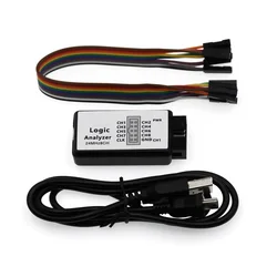 Analyseur logique USB équipé de 8 canaux 24M 8CH microcontrôleur ARM FPGA outil de débogage 24MHz, 16MHz, 12MHz, 8MHz, 4MHz, 2MHz 