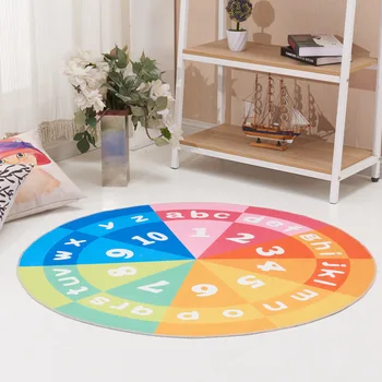 

Cartoon series round carpet decoration children's room hotel home carpet living room carpet bedroom floor mat sofa coffee table