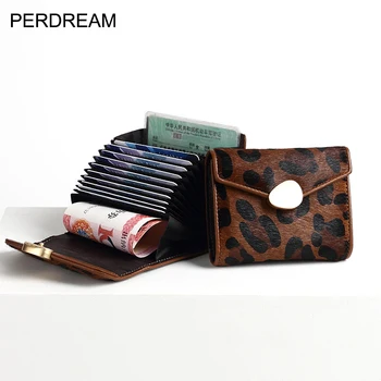 

Leather horsehair driver's license card holder women's compact one card wallet large capacity driver's license card holder