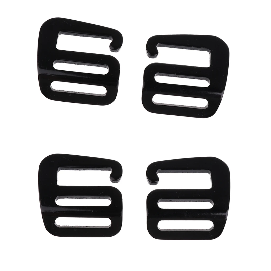 4Pcs 1 Inch G Hook Outdoor Webbing Buckle Clip for 25mm Backpack Strap Belt, Clothes / Luggage Packaging Accessories