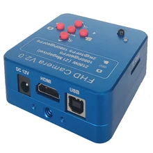 ABHU-Hd 1080P 60Fps 2K 2100W 21Mp Hdmi промышленный электронный Usb цифровой видео микроскоп камера+ 8X-130X C-Mount объектив(Us Plug