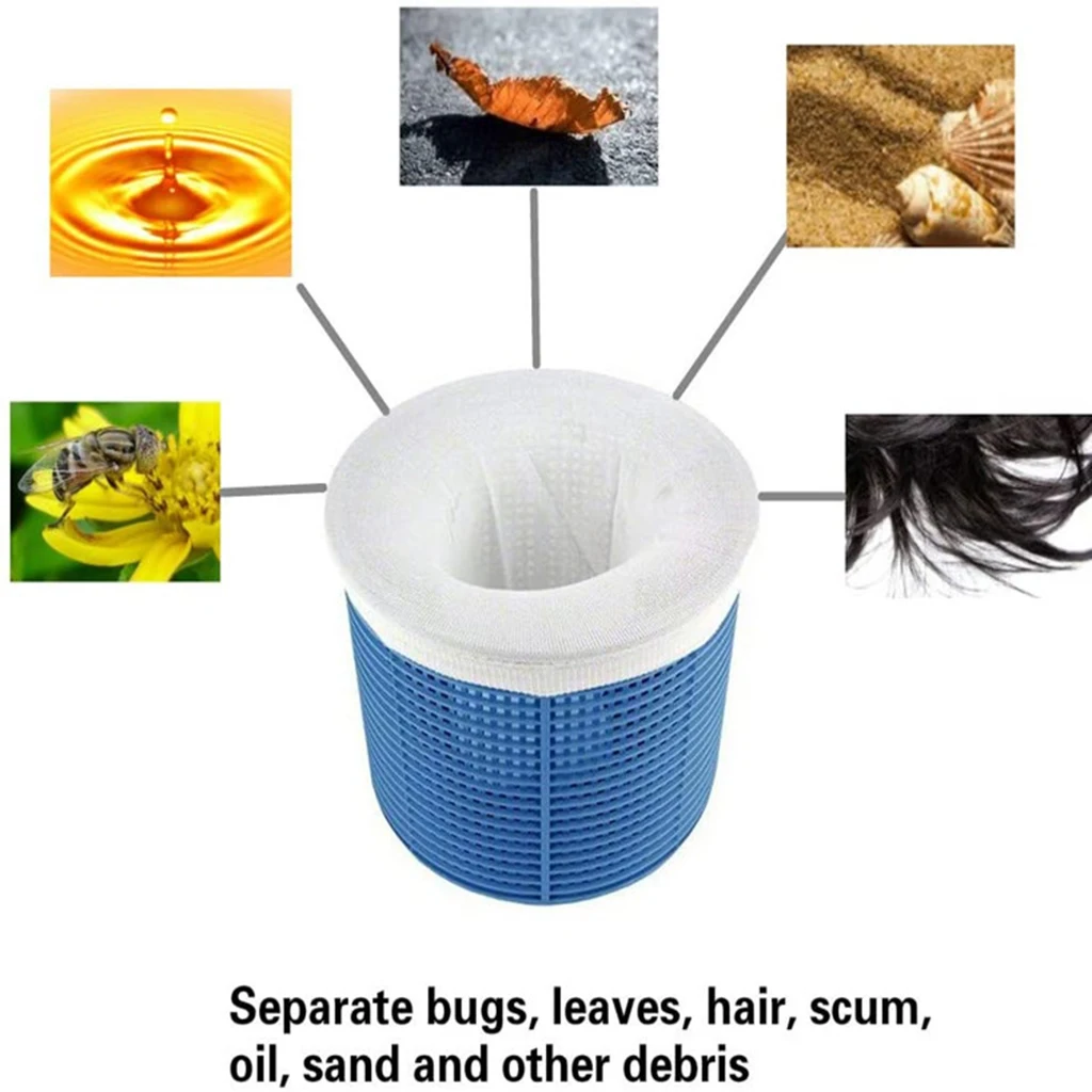 Stretch Fabrics Swimming Pool Filter Storage Basket Sock Screen for Pool