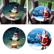 2 шт скатерть фланелевая с спинкой, Рождественский праздник грузовик дизайн