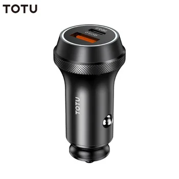 TOTU PD QC3.0 クイックデュアル USB 車の充電器携帯電話のアダプター急速充電車の Usb 電話充電器 Iphone サムスン Xiaomi