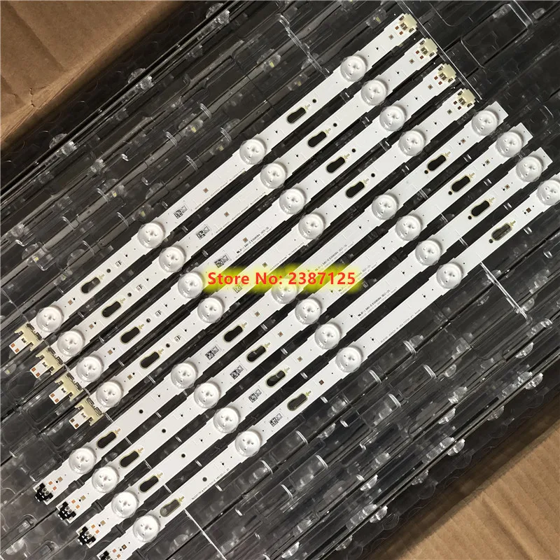 8 шт. светодиодный подсветка полосы 4+ 5lmaps MU6100-40INCH-R-5EA-170724-4 MU6100-40INCH-L-5EA-170724-4 для Sam sung ТВ 40 дюймов UE40MU6120K