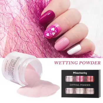 

Nail Powder Holographic Dipping Powder Nails Pigment Glitter Long Lasting UV Gel Polish Manicure Dry Nail Decorations Nail Art