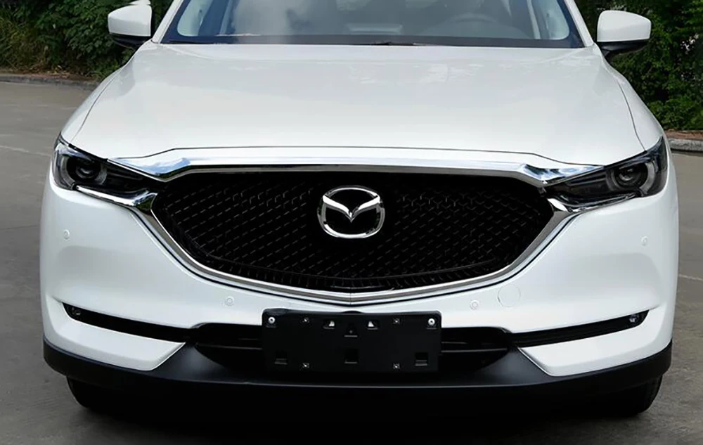 Передняя решетка капота решетка для губ крышка капота для Mazda CX-5 CX5 KF хромированная литьевая отделка полосы