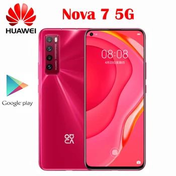 

Original Official Huawei Nova 7 5G Moible Phone 6.53inch OLED Screen Kirin 985 64.0MP 2400x1080P NFC 4000Mah Fast charge