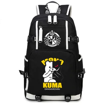 

Danganronpa monokuma Backpack Anime Komaeda Nagito Cosplay Hinata Hajime Nylon School Bag Capacity Travel Mochilas
