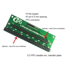 Плата адаптера FPC для прямого штекера 2,54 0,3 мм Шаг MIPI LVDS ЖК-плата адаптера с мягкой линией