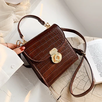 

bags For Women 2020 Stone Pattern Mini PU Leather Tote Summer Shoulder Messenger Handbags Ladies Crossbody Bag Totes bolsa