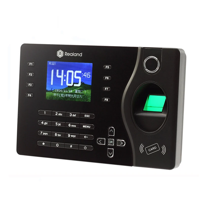 The Cheapest TCP/IP Ports Biometric Fingerprint 125KHz RFID Card Reader Time Attendance Clock Employee Recorder POP A-C081
