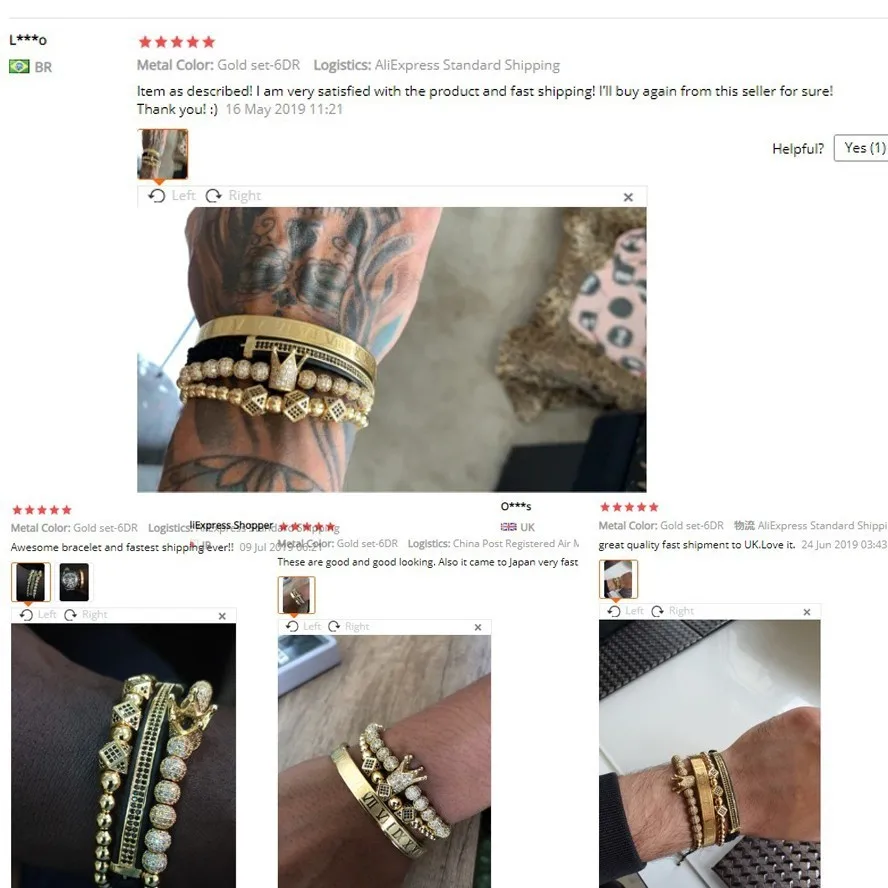 Roman Royal Crown Charm Bracelet Men Fashion Gold Color Braided Adjustable Men Bracelet For Hip Hop Jewelry Gift Luxury bracelet jewelry
