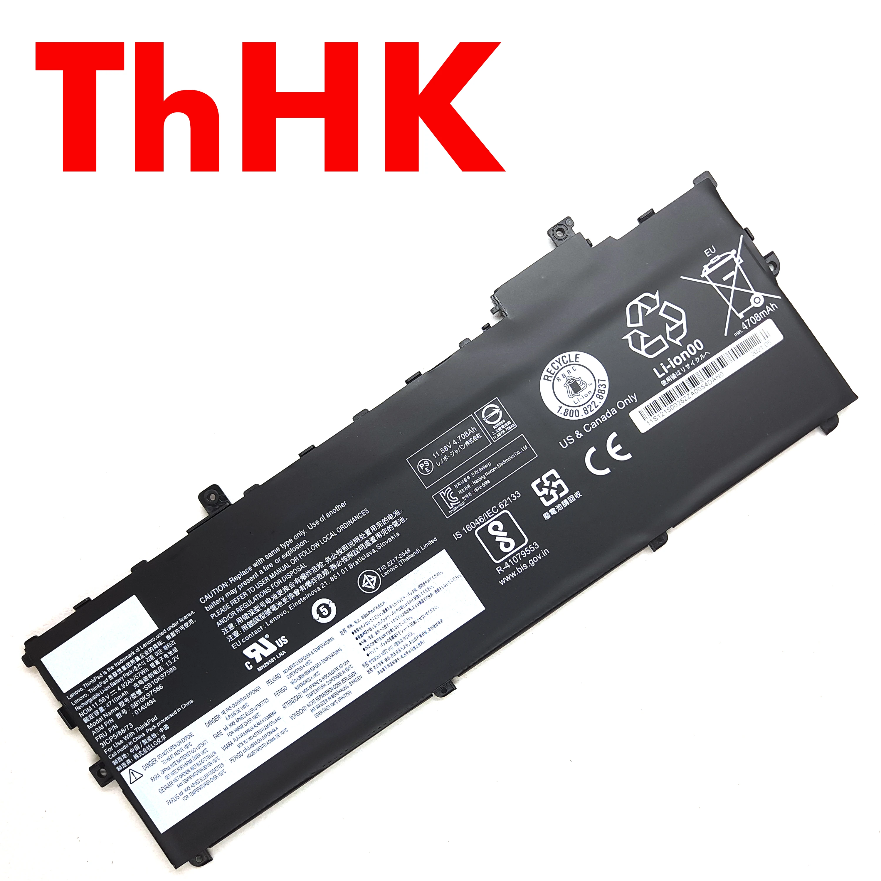 Genuine01AV49401AV43001AV431SB10K97586SB10K97587SB10K97588BatteryForLenovoThinkPadX1