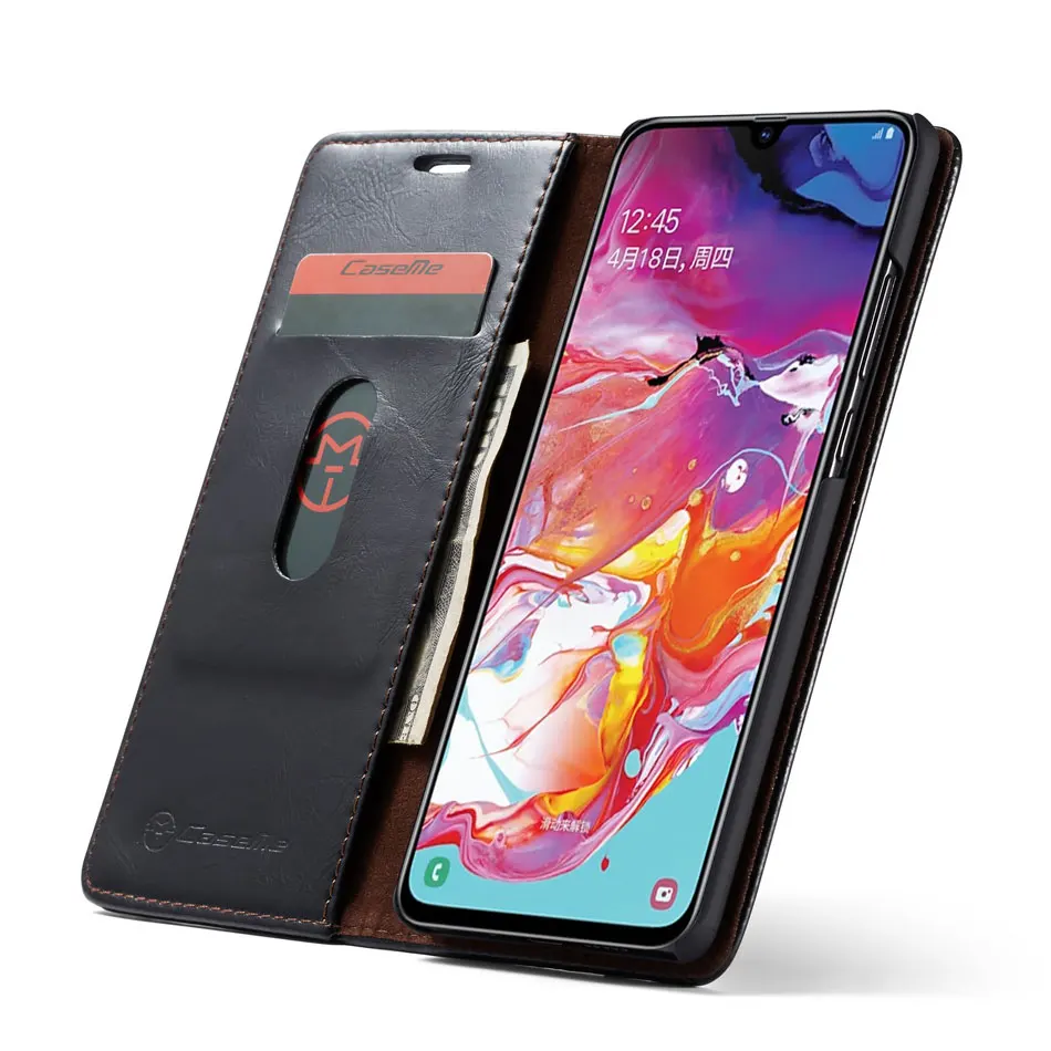 Чехол для samsung Galaxy A70 Магнитный кожаный чехол для samsung Galaxy A2E чехол Galaxy S10 S9 S8 Note 9 кожаный защитный чехол