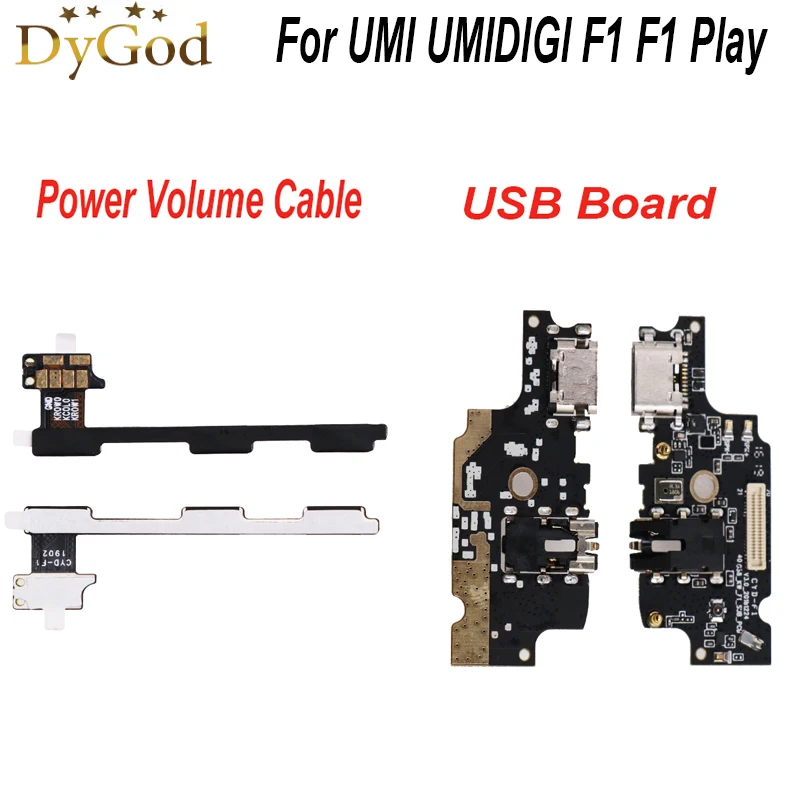 

For UMI UMIDIGI F1 F1 Play Power On Off Button Volume Key Flex Cable FPC For UMI UMIDIGI F1 USB Board Charging Port Flex Cable
