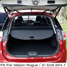 

Lapetus Rear Trunk Security Shield Cargo Molding Cover Kit For Nissan Rogue / X-trail 2014 - 2016 Black Decoration Accessories