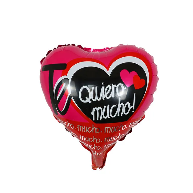 10pcs 10inch Spanish Te amo Foil Balloons wedding Party Decoration i love you Mother's Days Valentine's Day Gifts air globos
