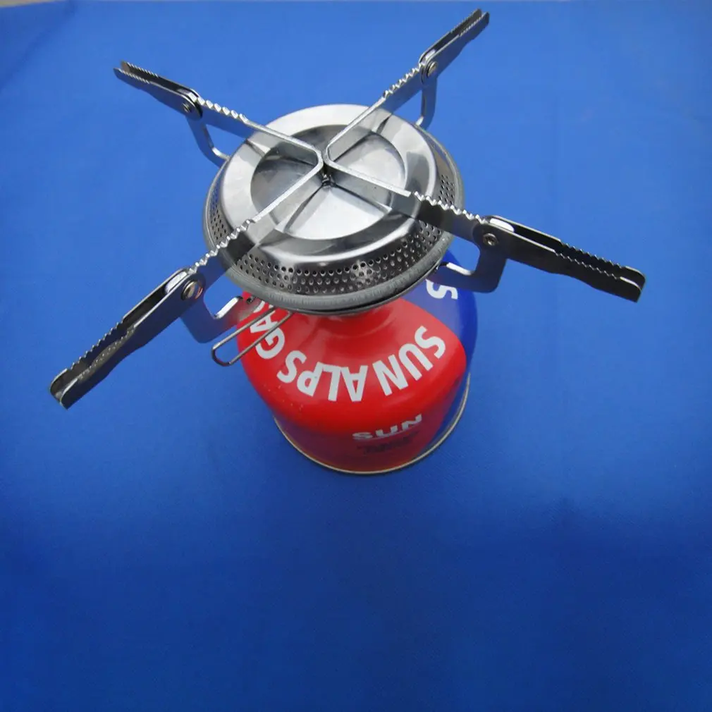 

Fold Outdoor Gas Stove Camping Stoves Portable Furnace Hiking Picnic Stainless Steel Gas Stove Furnace for Cooking