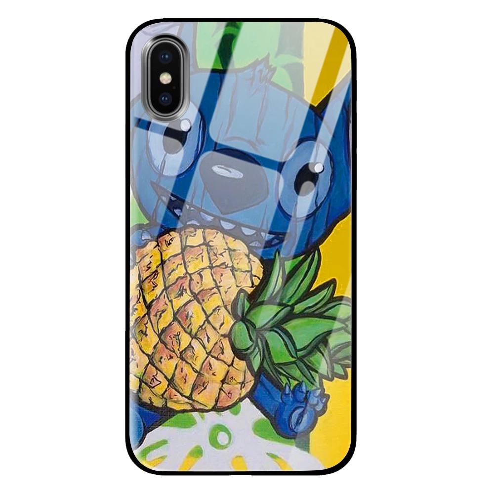 Stitchi аниме закаленное стекло Роскошные Чехлы для huawei P30 P20 mate 10 20 Honor 8 9 10 Pro Lite - Цвет: 10