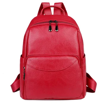 

2020 New Fashion Women Backpacks Vintage High Quality Pu Leather Female Ladies Bag Korean Student Backpack Preppy Style Bag
