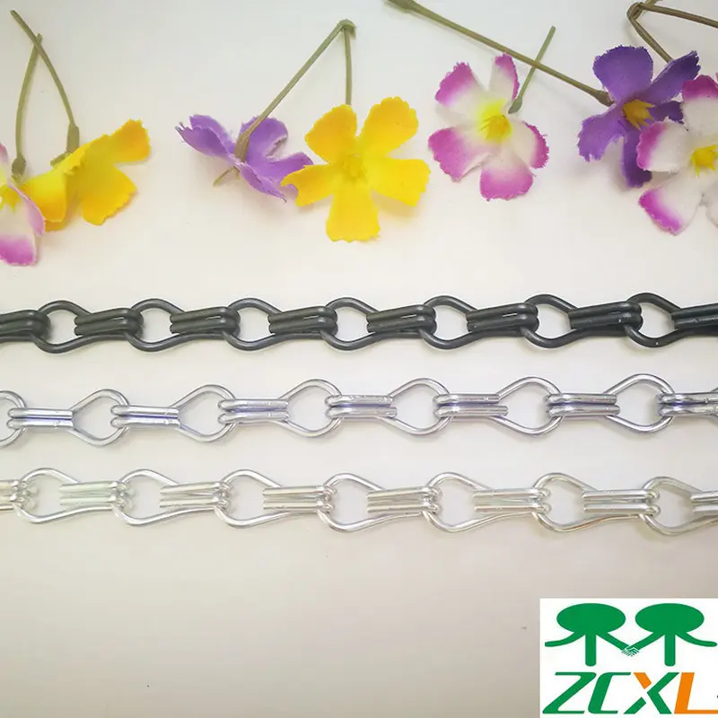 Decorative 2.0X12X24MM Aluminium Double Jack Chain Of Different Color Double Jack Chain For Door Curtain Chain (4)