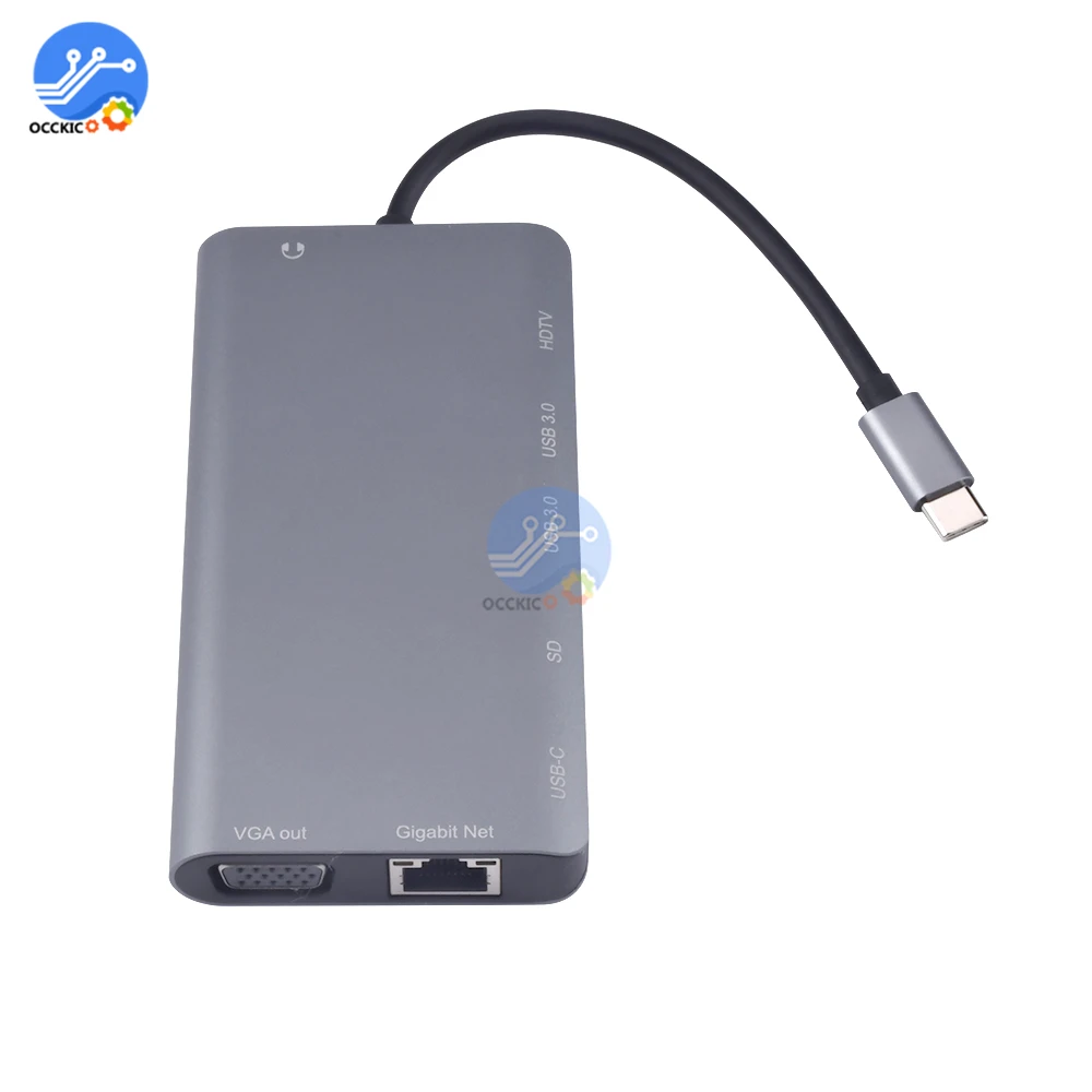 Usbc tipo-c para hdmi compatível + vga