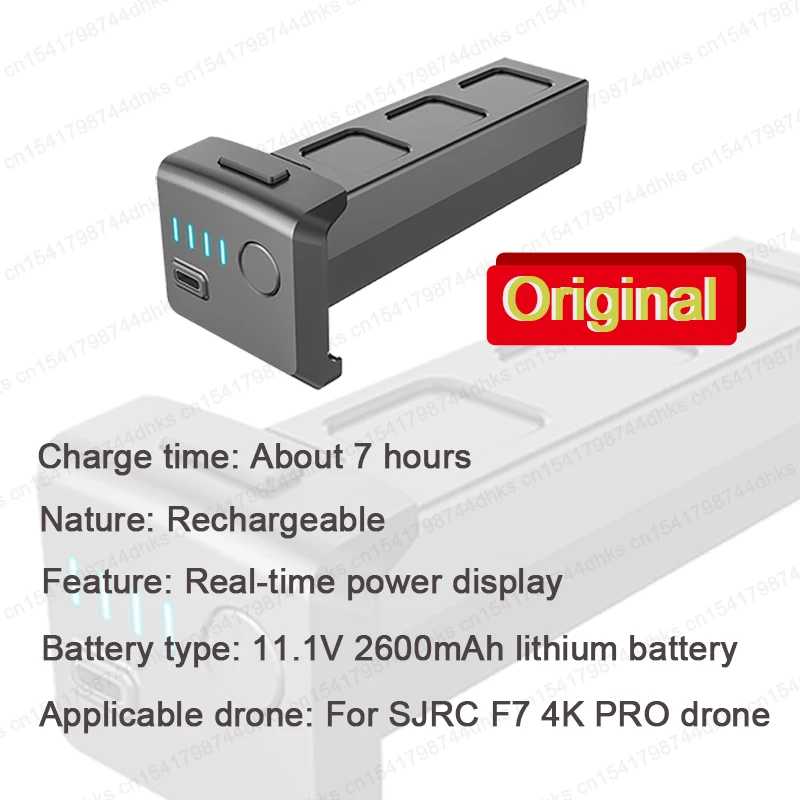 Drone Accessories Drone Repair Parts SJRC Original Battery For F7 4K PRO Drone 11.1V 2600mAh Lithium Batteries Real Time Power Display
