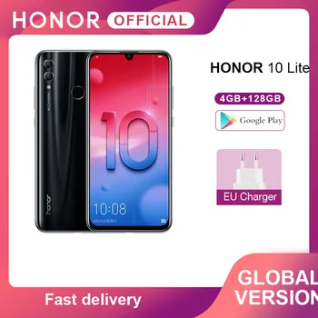 Перейти на Алиэкспресс и купить Глобальная версия Honor 10 Lite мобильный телефон Kirin 710 Восьмиядерный 24 МП фронтальная камера 6,21 дюйм2340X1080P мобильный телефон Android Google Play